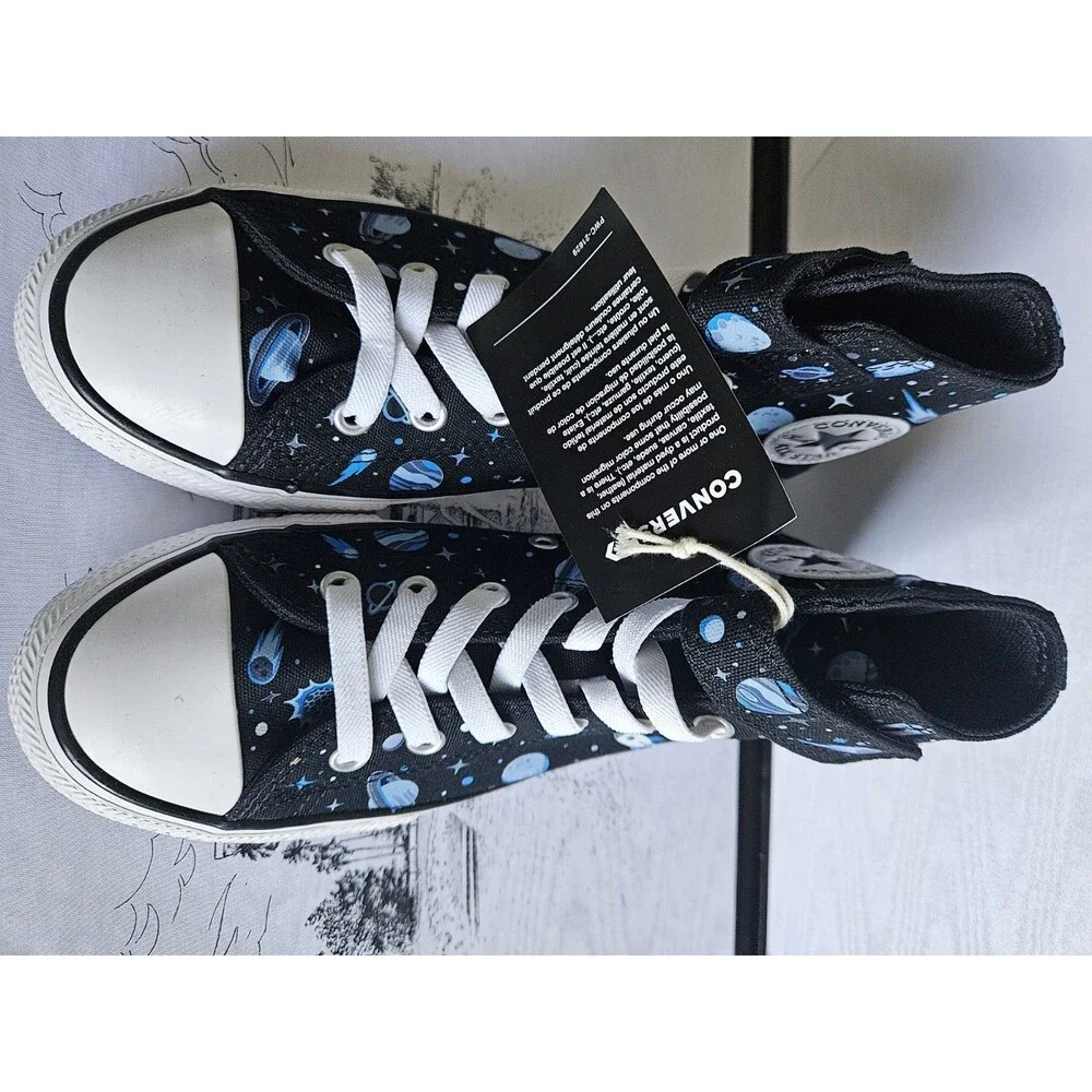 Converse Chuck Taylor All Star Kids High Top Space Stars Print US 3